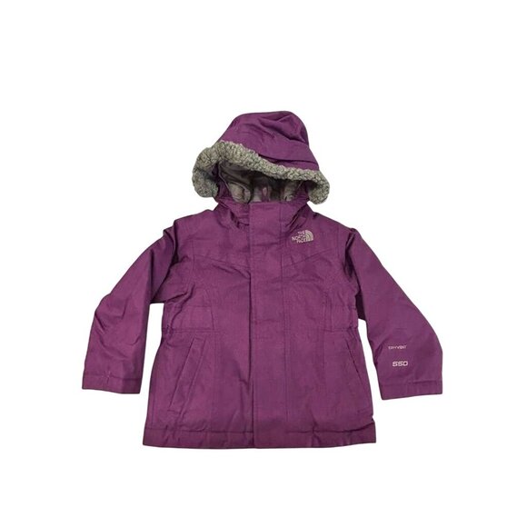 The North Face Girls Baby 2T DryVent 550 Down Parka Jacket Purple - Picture 1 of 16